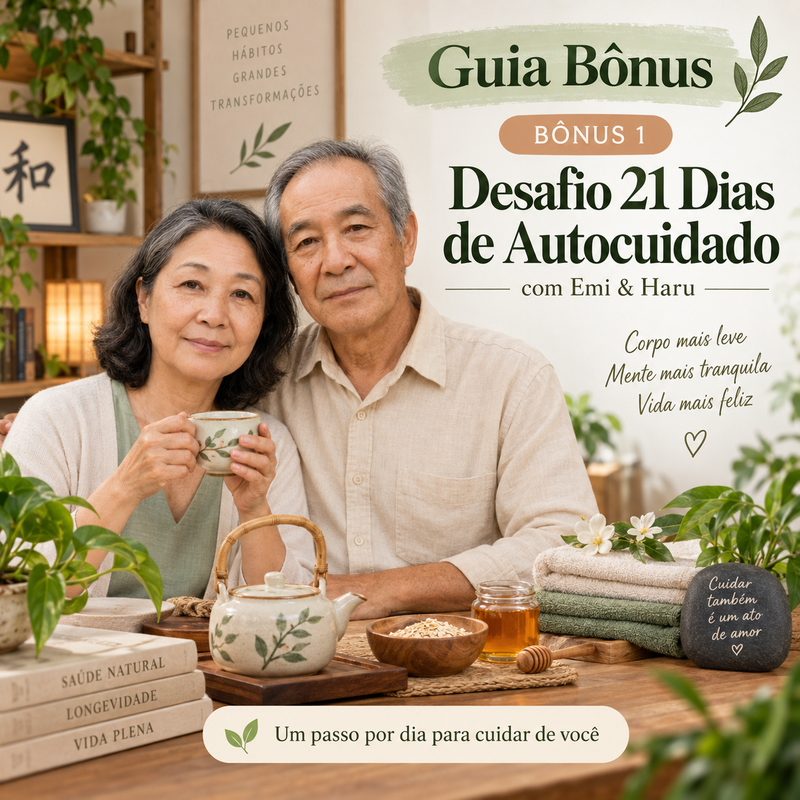 Calendário de 21 dias de autocuidado de Emi e Haru