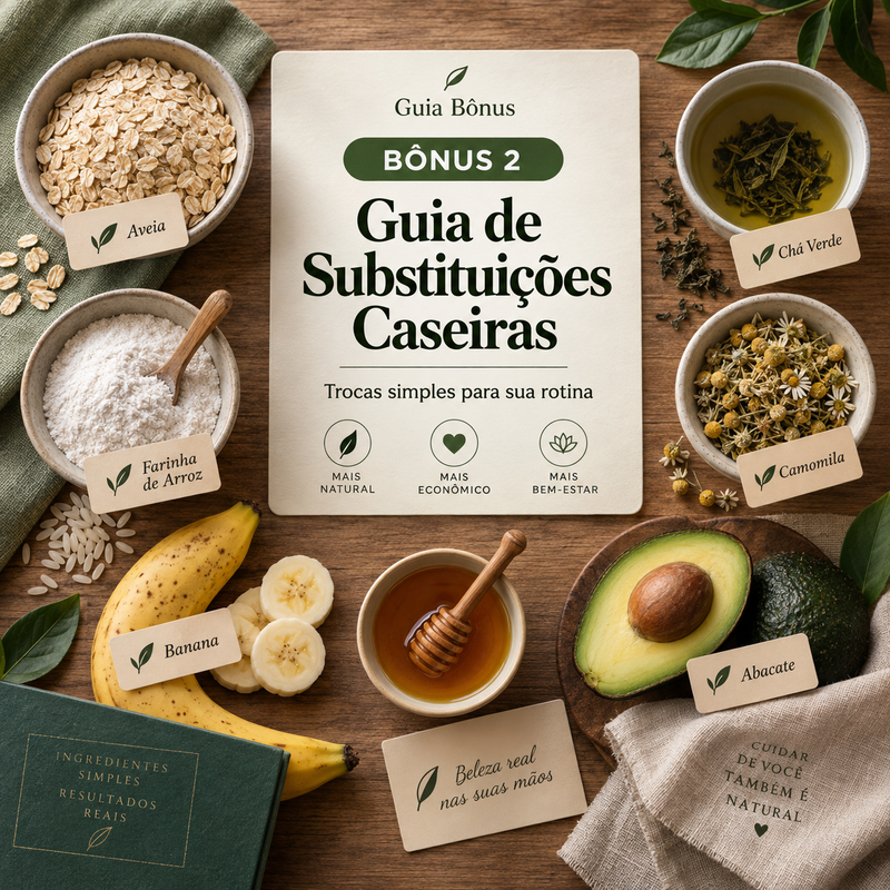 Guia de substituições de ingredientes para as receitas caseiras